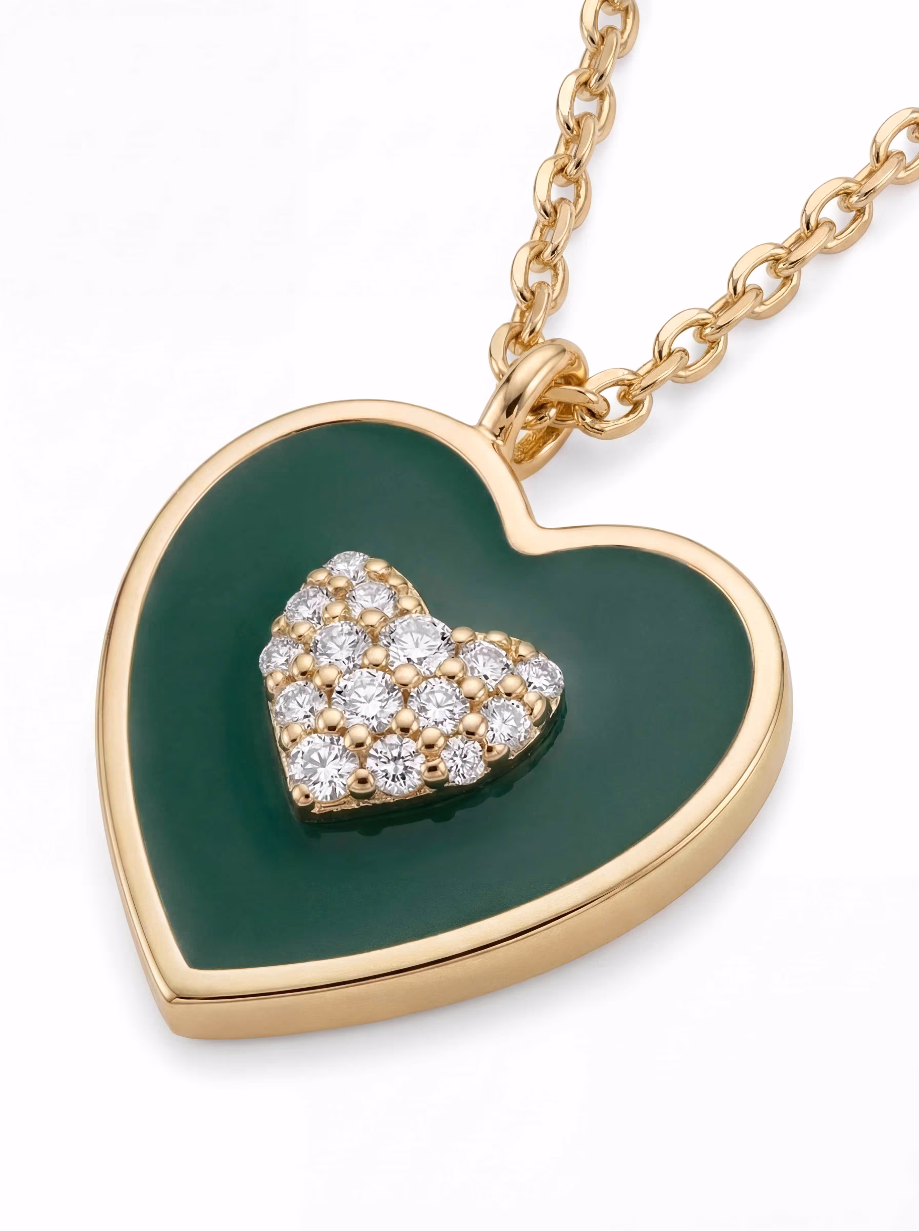 Love Necklace — Emerald
