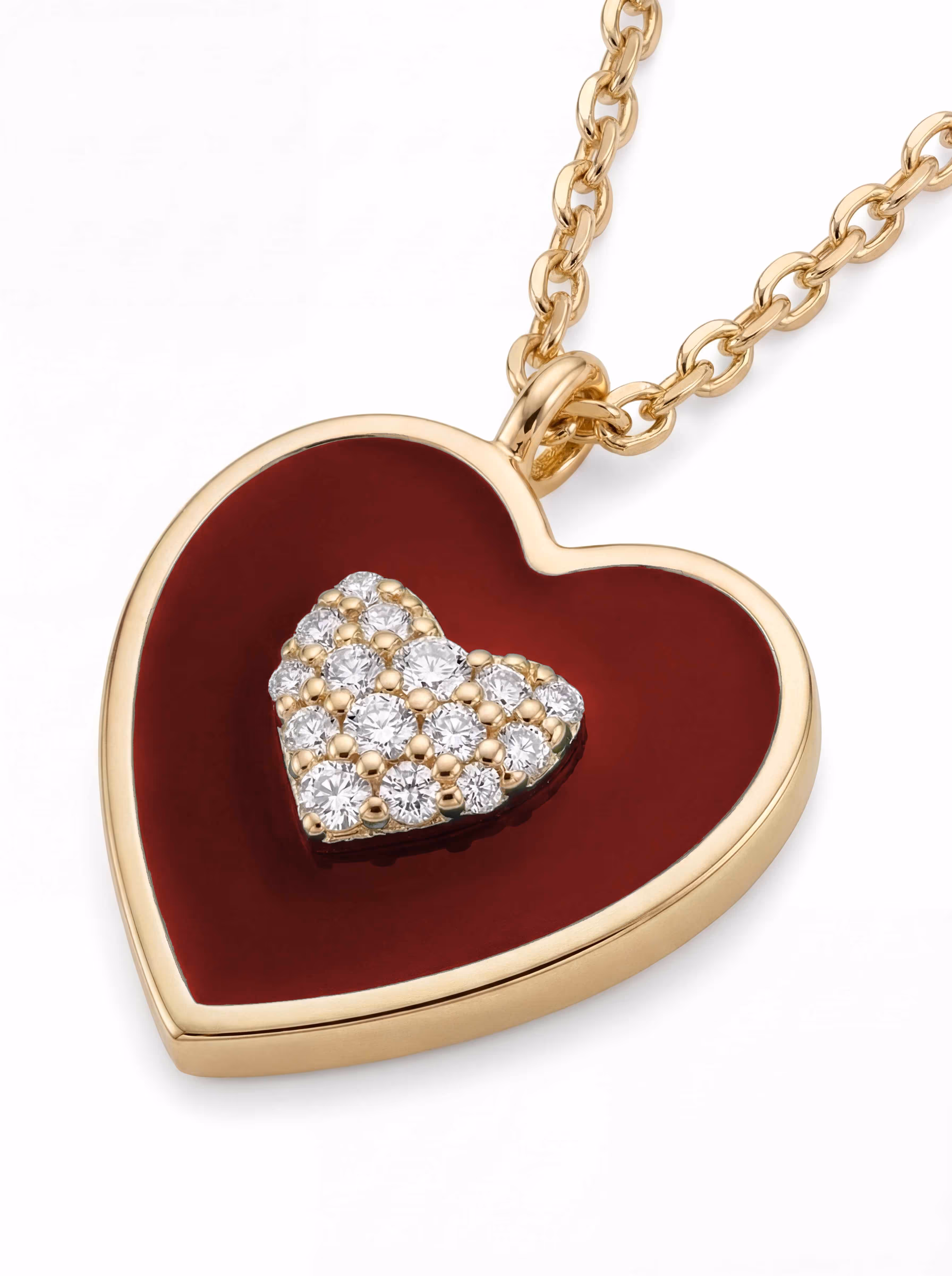 Love Necklace — Bordeaux